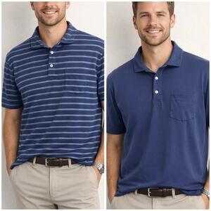 2 PETER MILLAR Men’s Polo Style Golf Shirts Size XXL Cotton Blend Casual